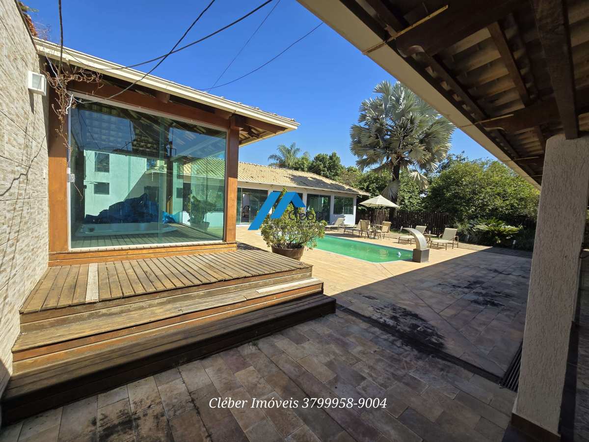 Sitio completo com casa sede, salão gourmet, capela grande, piscina, sauna, piscina, spa, cond. fechado. - CLÉBER IMÓVEIS